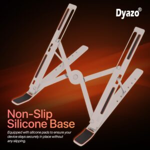 Dyazo 6-Angles Adjustable Aluminum Ergonomic Laptop Stand: The Ultimate Companion for Comfort and Productivity