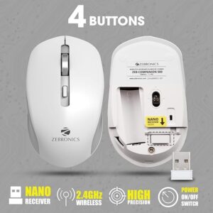 ZEBRONICS Zeb-Companion 500 2.4GHz Wireless Keyboard and Mouse Set